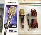 Micro Karaoke Có Dây Sunrise S - 318 Âm Thanh Hay, Cực Hút, Có Khóa Đuôi Siêu Bền - Hàng Chính Hãng