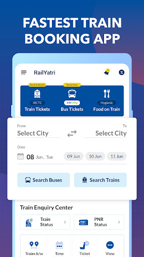 Book Tickets:Train status, PNR screenshot #0