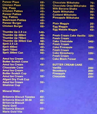 Bombay Cafe menu 1