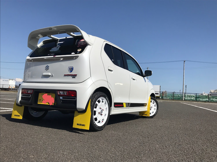 アルトワークスのHA36S・WRウイング・ラリースタイル・マッドフラップ・ガルパンはいいぞに関するカスタム事例の投稿画像1枚目