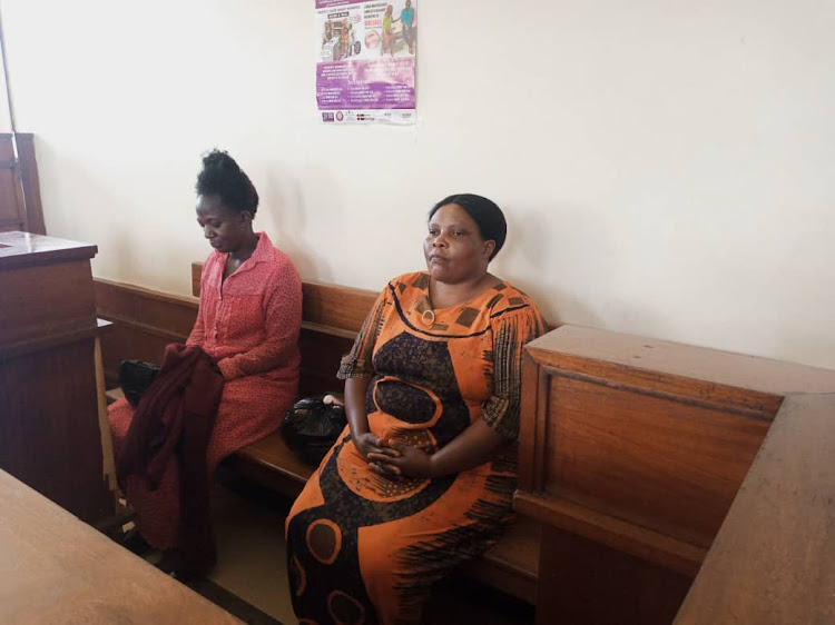 Suspects Milly Naluwenda and Nakiguli Harriet in court on Monday