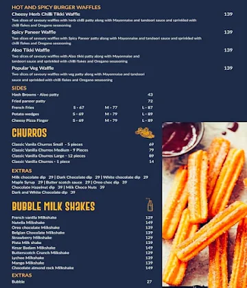 The Belgian Waffle & Co menu 