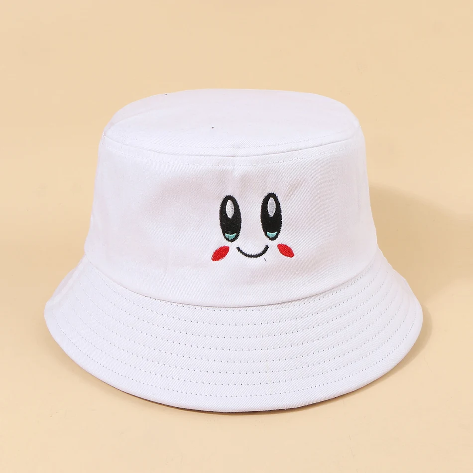 Japanse Bucket Hat voor dames, lente/herfst, schattige expressie, past bij alles. De perfecte accessoire voor je outfit.