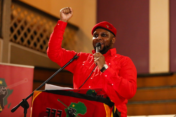 EFF deputy president Floyd Shivambu delivered the EFF Freedom Day Lecture at the Feather Market Hall on Wednesday.