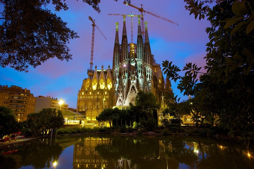 A igreja Sagrada Família de Gaudí