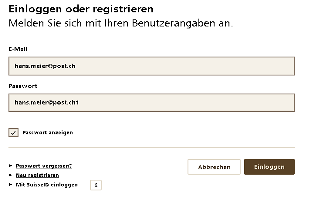 AutoLogin SwissPost /w SwissId for TEST env Preview image 0