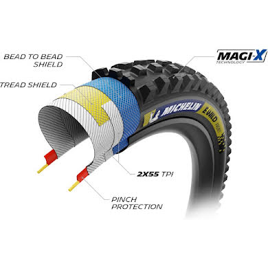 Michelin E-Wild Racing Line Rear Tire - 29", Tubeless, Gum-X alternate image 1