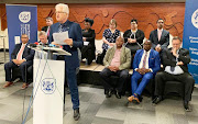 Western Cape Premier Alan Winde announces the new safety plan at Cape Town Stadium. 