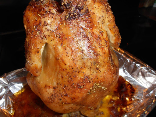 Yummy beer can Chicken (in the oven)