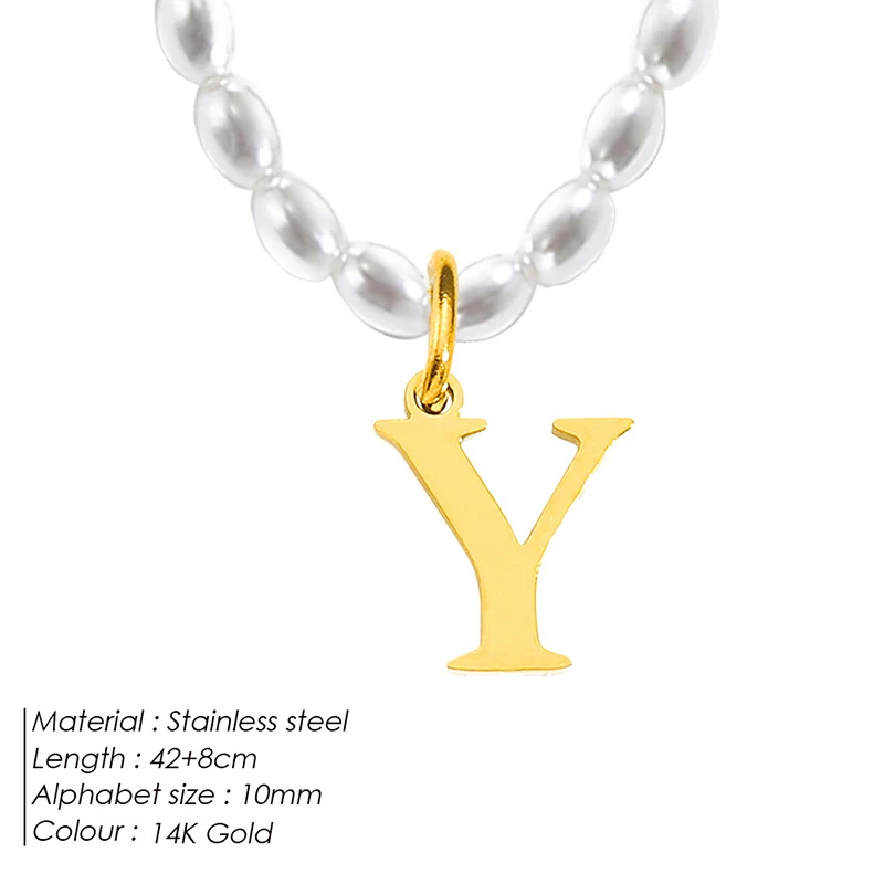 Licht luxe minderheidsontwerp roestvrijstalen letterketting. Een stijlvolle accessoire voor een persoonlijke touch en dagelijkse elegantie.