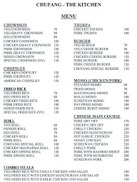 Chufang The Kitchen menu 1