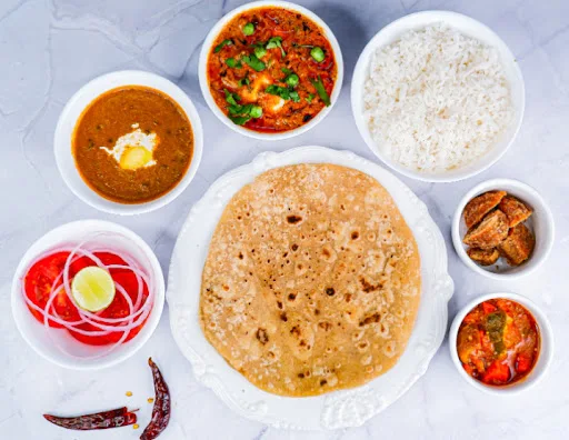 Matar Paneer Thali