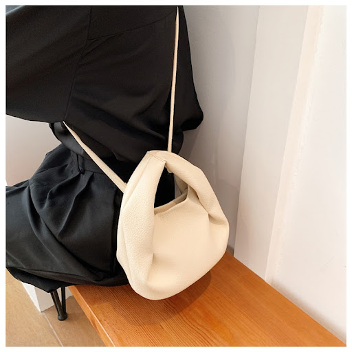 Title 13, High-grade Crossbody Portable Pleated Cloud Bag...