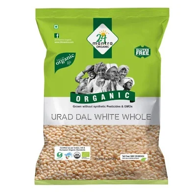 24 Mantra Urad Dal White Whole 500 Gm