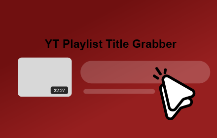 YT Playlist Title Grabber small promo image