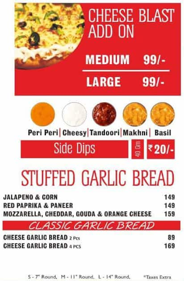 Chicago Pizza menu 