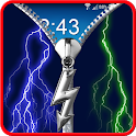 Electric prank lock zipper icon