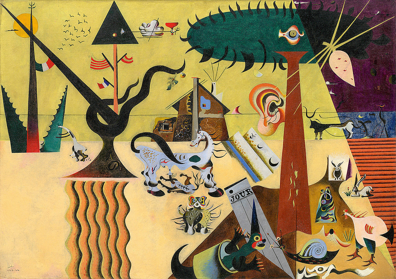 Joan Miró, The Tilled Field, (1923–1924), Solomon R. Guggenheim Museum, and the inspiration for the Miro tool's name.