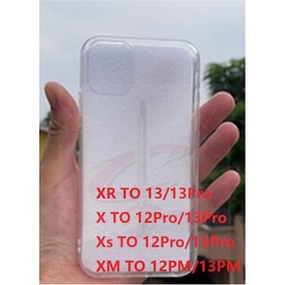 Ốp Lưng Silicon Màu Suốt Cho Iphone Xr X Xs Max Độ Len 12 13 Pro Max