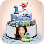 Name Photo on Birthday Cake  Icon