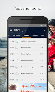  AccuWeather – ekraanipildi pisipilt  