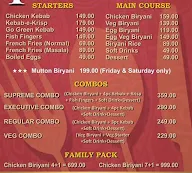 Biryani Night Out menu 2