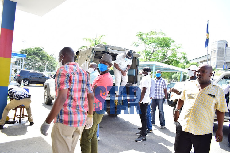 Kilifi deputy governor Gideon Saburi when he was arrested on Friday, April 3, 2020.