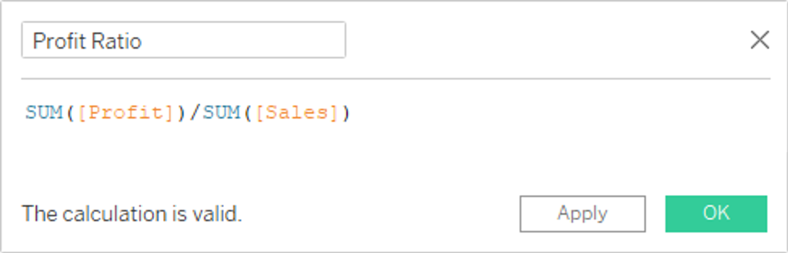 Profit Ratio = SUM(Profit)/SUM(Sales)