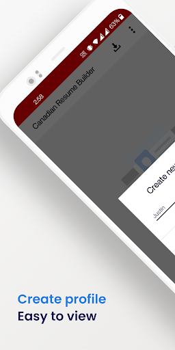 Screenshot Canadian Resume Builder