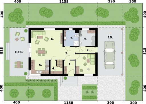 Trypolis 8 - Rzut parteru