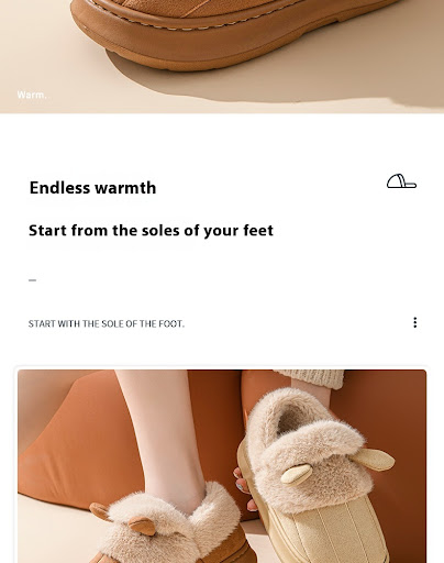Title 3, Womens Cotton Slippers Indoor Non-slip Warm Co...