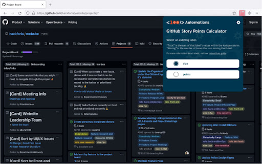 github-story-points-calculator