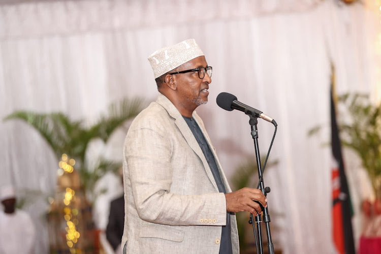 Defence Cabinet Secretary Aden Duale during Iftar dinner at State House on April 17, 2023