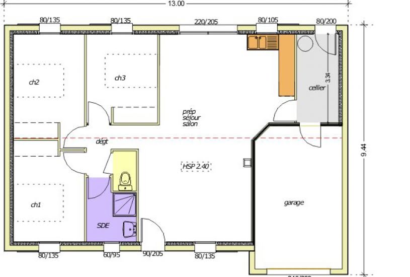  Vente Terrain + Maison - Terrain : 516m² - Maison : 79m² à Saint-Jean-de-Monts (85160) 