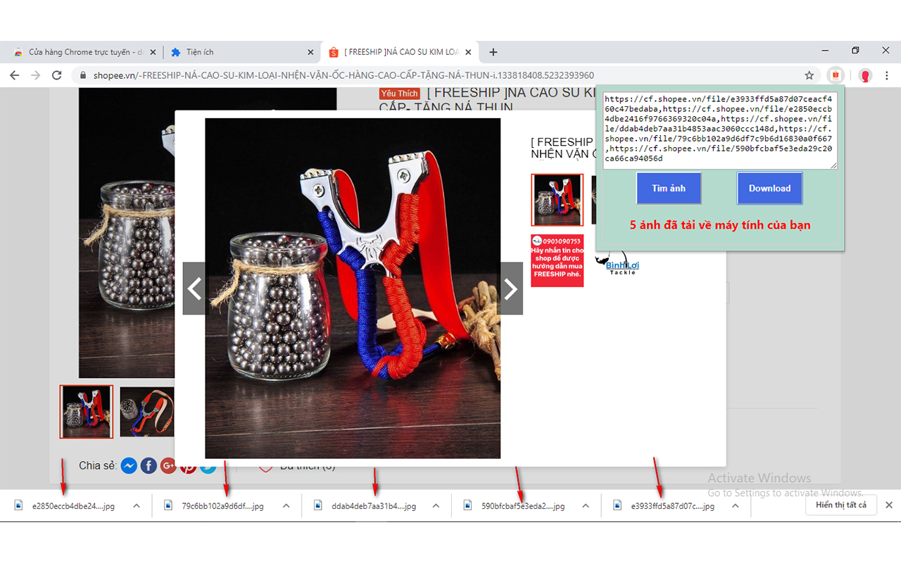 Tự động download tải ảnh trên shopee Preview image 2