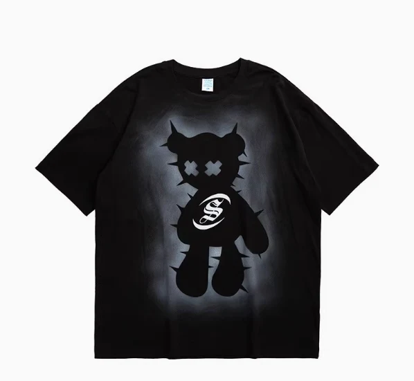 Camiseta Holgada de Manga Corta para Hombre Tendencia Verano Fresco y Casual Estilo Relajado Perfecta para Uso Diario y un Look Moderno