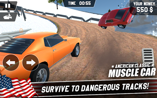 American Classic Muscle Car Driving