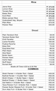 Veg Rasoi 92 menu 2