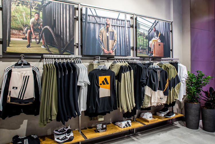 Men's Training section in the adidas Sandton Flagship Store.