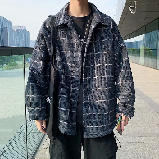 Title 1, Mens plaid woolen coat. Stay warm and stylish ...