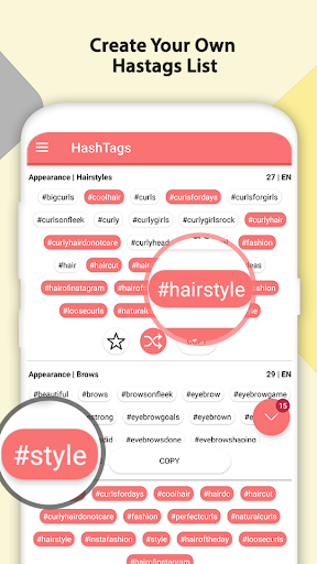 HashTags creator and search for Followers & Likes