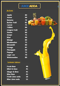 Juice Adda menu 2