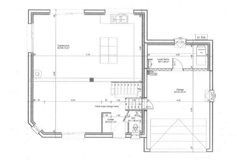  Vente Terrain + Maison - Terrain : 716m² - Maison : 134m² à Rogerville (76700) 