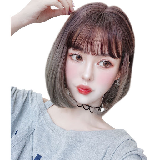 Title 4, Air Bangs Korean Net Red Wig Set – Achieve a fr...