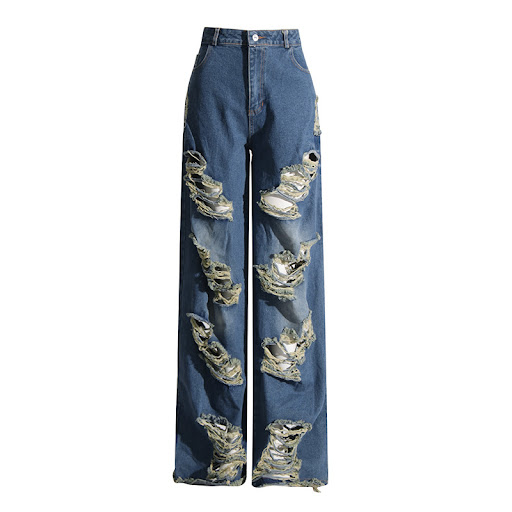Title 19, European and American Style Street Lapel Denim ...