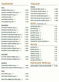 Pavilion menu 2