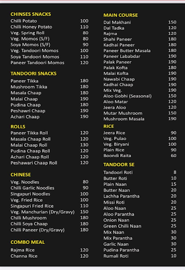 Lajawaab Rasoi & Caterers menu 