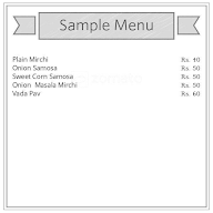 Jai Bhavani Snacks Center menu 1