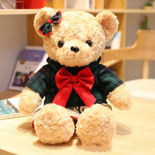 Title 6, Wearing Clothes Teddy Bear Plush Toy Doll Pillo...