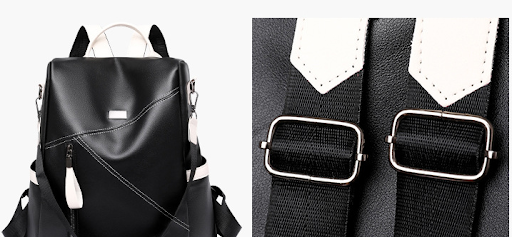Title 8, Womens Autumn New PU Soft Leather Backpack. St...
